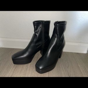 Platform Sock Booties